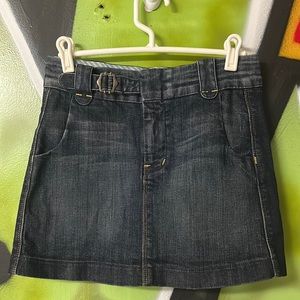 7 for all mankind jean skirt